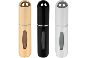 MEIPO Travel Perfume Bottles Refillable Mini Fragrance Atomizer Portable Scent Pump Case Spray Bottles for Traveling and Outgoing Must Have (3Pcs 5ml/0.2oz)
