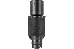 Flashlight Holster for Duty Belt, Open Top D Cell Compact Light Holder Case, Nylon Light Holster Pouch UIInosoo Carry Tactica