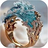 Someki Statement Rings Chunky Gold Adjustable Fashion Jewelry Rings Summer Accessories Jewelry Birthday Gifts for Women