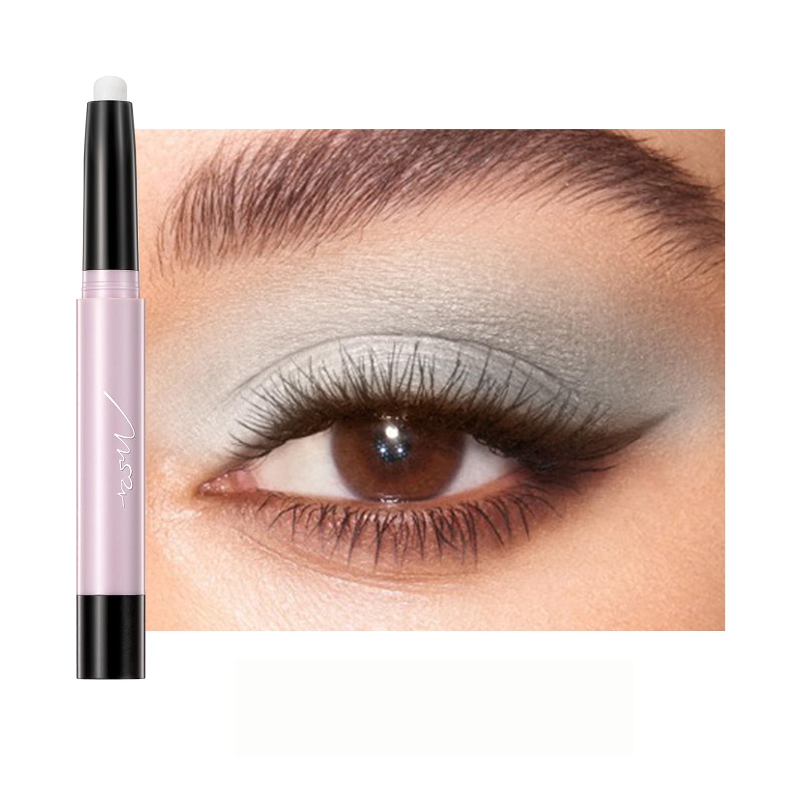 Cream Eyeshadow Stick, Shimmer Eyeshadow Stick Waterproof Eyeshadow Pencil Long Lasting Cream Eyeshadow Pencil Crayon Eye Shadow Stick for Women Halloween Eye Makeup