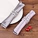 Feyarl Set of 8pcs Sparkly Napkin Rings Crystal Table Dinner Napkin Holders for Wedding Centerpieces Party Special Occasions Festival Decoration
