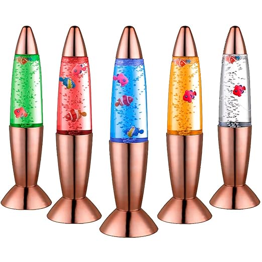 Lava Lamp, 14 inches Mini Fish Lava Lamp Bubble Lava Lamp LED Sensory Color