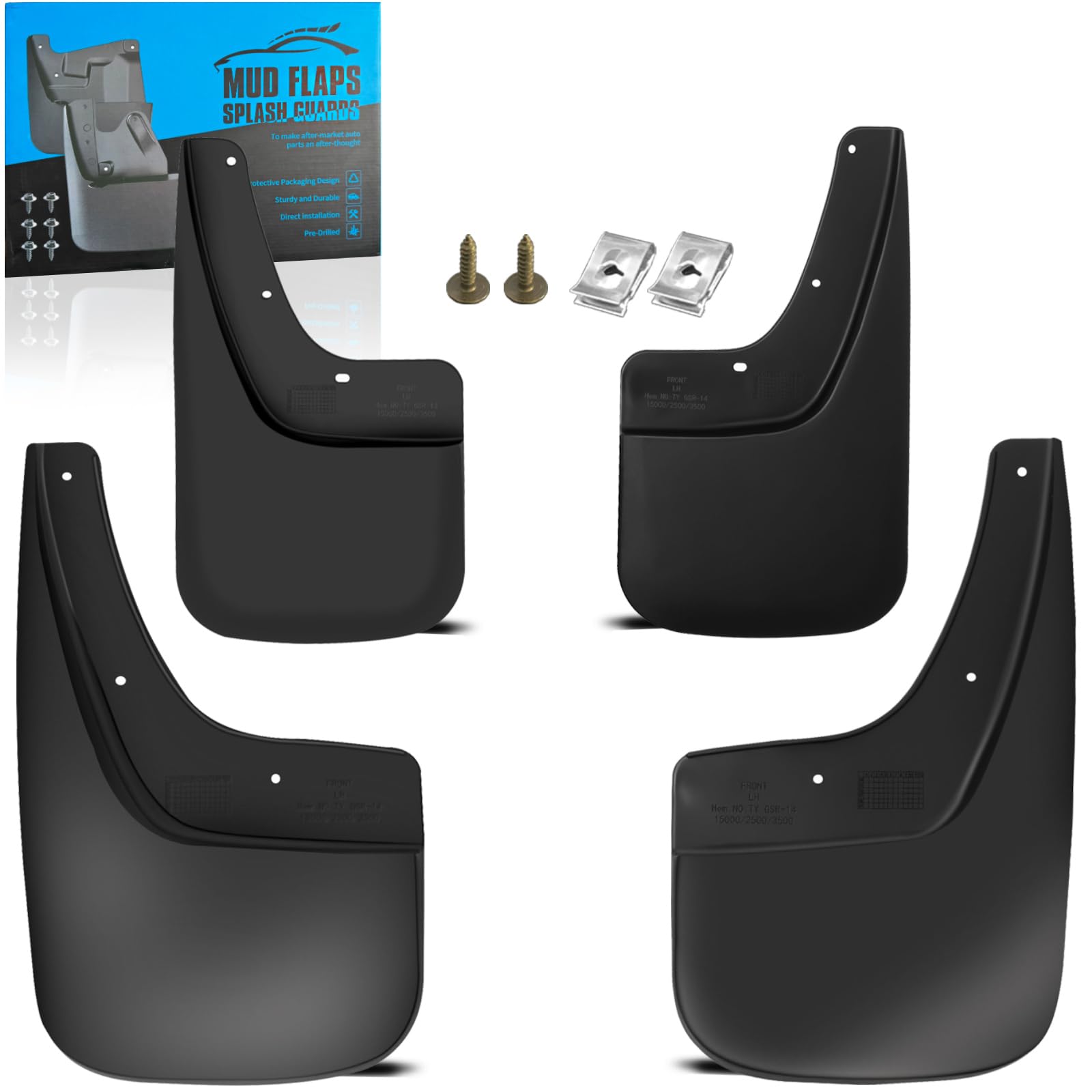 KEYOOG Front & Rear Mud Flaps Splash Guards Fit for