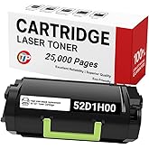 TonerParts Replacement 52D1H00, 521H Toner Cartridge 25000 Pages for Lexmark MS710n, MS711, MS711dn, MS810, MS810n, MS810dn,