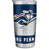 Rico Industries NCAA Southern New Hampshire Penmen Standard 20oz Stainless Steel Tumbler with Lid - Great For Coffee, Tea, Water or Cocktails