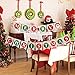 OUNONA Christmas Banner Merry Christmas Bunting Flags for Party Home Decor,Including 15 Pcs