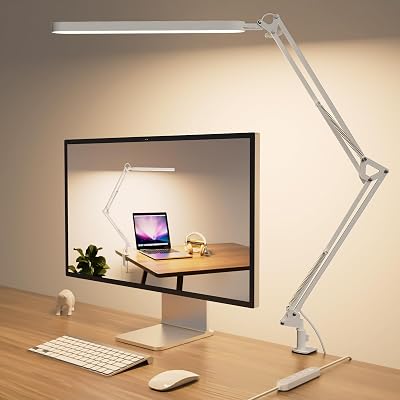 SKYLEO Desk Lamp LED Study Light 5 Color Modes 11 Brightness Levels 12W