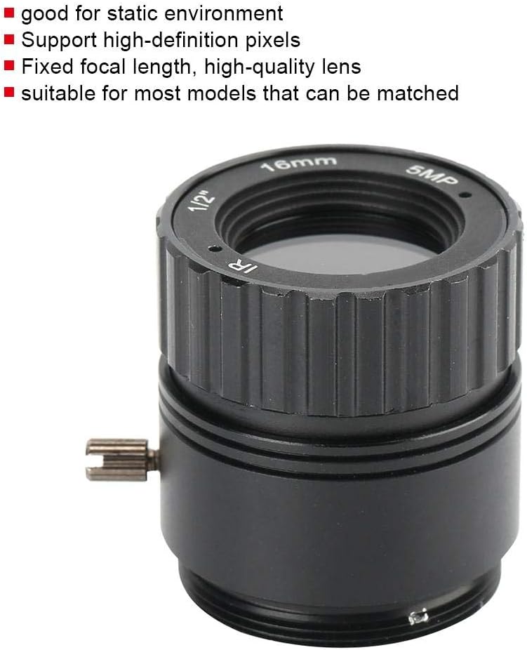 Tosuny Camera Lens, 16mm 5MP Fixed Lens, Support high-definition pixels - Image 4