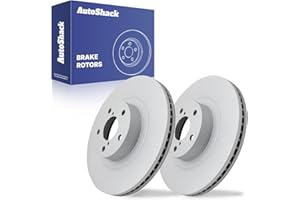 AutoShack Front Vented Coated Brake Rotors 2-PC Set Replacement for 2009-2018 Subaru Forester 2005-2014 Subaru Outback 2013-2