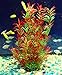 donau Red Large Aquarium Plants Plastic Fish Tank Plants Artificial Aquarium Decor 15 Inchesthumb 3