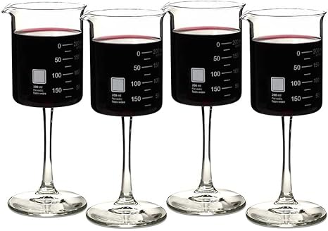 Amazon Com Periodic Tableware Laboratory Beaker Wine Glasses Wine Glasses