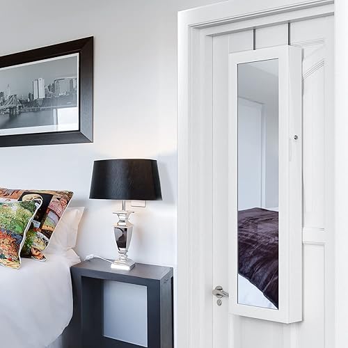 Full Length Mirror Cabinet Mirror With Jewelry Storage Amazon