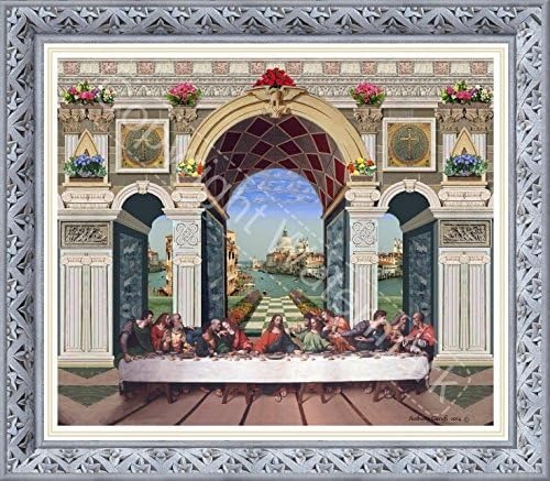 New Art Print, "The Last Supper" Scene, 8 inches by 10 inches, On Photo Print Paper. For Wall Art.