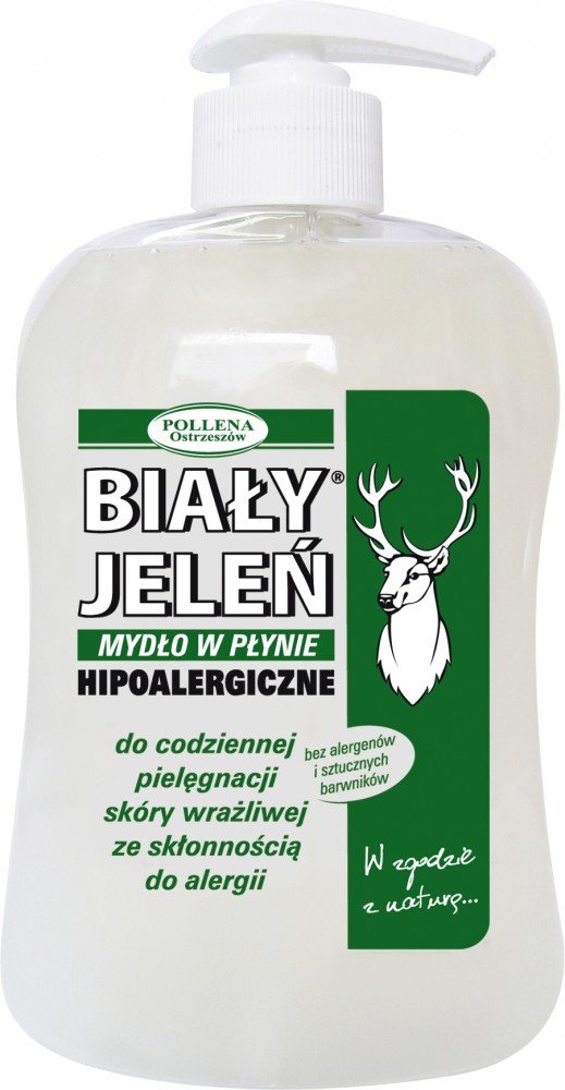 BIALY JELEN - Hypoallergenic liquid grey soap with pump - 500ml