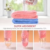 ACWOO Hair Towel Wraps 2 Pack Turban Towel Quick Dry Microfiber view 5