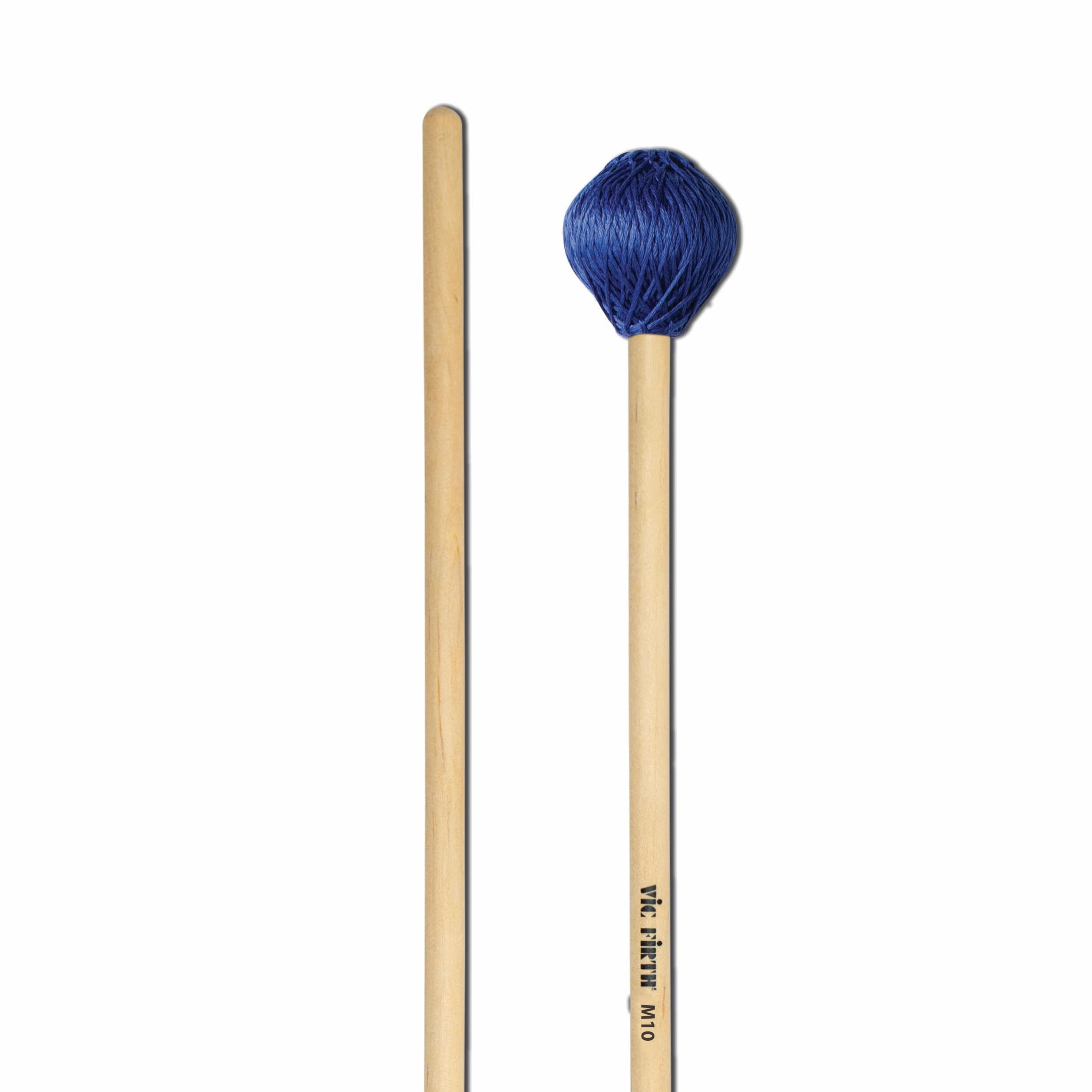 Vic FIrth - American Custom® Marimba Mallets - M10 - Cord - Extra Hard Head - Blue — image 1