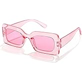 Yokawe Fashion Square Frame Sunglasses Multicolor Frame Glasses Travel Sun Protection Driving for Women