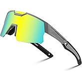 FEISEDY Kids Sunglasses Youth Baseball Sun Glasses, UV400 Sports Teens Cycling Shades for Boys Girls Age 8-16 B0048