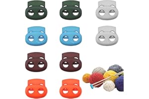 CAPIANT 10 Pack Spring Needle Stoppers, Knitting Needle Stoppers, Silicone Needle Point Protectors, Colorful Needle Point Protectors, Knitting Accessories, and Supplies Knitting Tools
