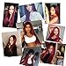 ForQueens Ombre Long Straight Wine Red Wig for Women Middle Part Synthetic Burgundy Wig for Black Women Heat Resistant Fiber