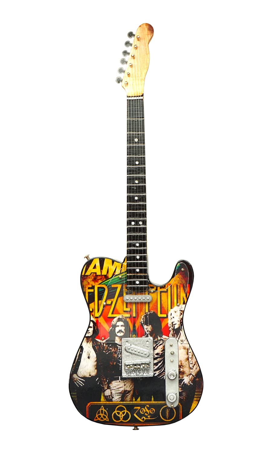 Led Zeppelin Tribute Wooden Miniature Guitar Replica