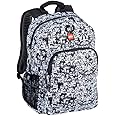 LEGO Heritage Classic Kids School Backpack Bookbag, for Travel, On-the-Go, Back to School, Boys and Girls, with Adjustable Padded Straps and Fun patterns, Crowd Color Me