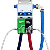 Dual Kitchen Sink Proportioner W/Elastic Gap, Dish Detergent and Liquid Sanitizer Dispenser, Chemical Dispensing System, Precision Chemical Dilution, 8088E