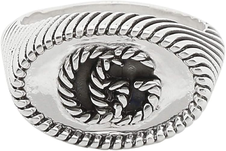 Amazon グッチ リング アクセサリー Gucci J8400 0701 Gg Marmont ダブル G リング ツイスト トーション デザイン レディース メンズ 指輪 シルバー 銀 約11号 並行輸入品 ブレスレット 通販