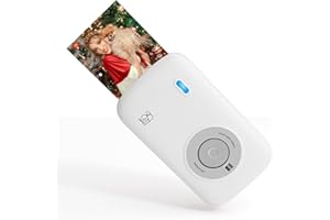 HPRT CP2100 Portable Photo Printer for iPhone & Android, 2 * 3 Instant Color Mini Printer, Bluetooth 5.0, Type-C Charging, Dye-Sublimation Tech, Initial 10 Sheets Included