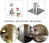 AIKZIK 4 Pack Self Adhesive Hooks 8kg Stainless Steel Bathroom Kitchen view 8