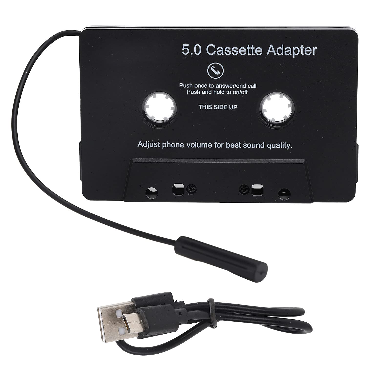 Cassette Adapter, Car Audio Cassette to Aux Adapter, Bluetooth Cassette Adapter Bluetooth Tape Converter MP3 Player Audio Converter for Car