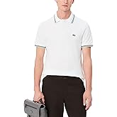 Lacoste Mens Smart Paris Regular Fit Contrast Neck Polo Shirt