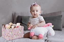 Sanjiaofen Rectangular Pink Unicorn Basket