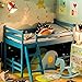Flever Dollhouse Miniature DIY House Kit Creative Room With Furniture and Glass Cover for Romantic Artwork Gift( Youthful Times )