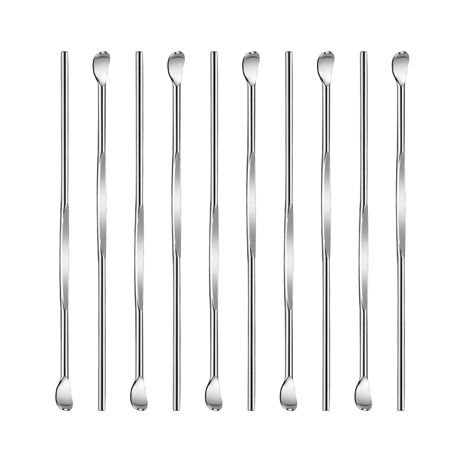 Photo 1 of 10 Pcs Metal Ear Cleaner Stainless Steel Ear Pick Portable Metal Earwax Curette Ear Cleaner Tool for Adult