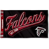 Atlanta Falcons Script Logo Premium Flag