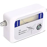Aramox TV Signal Finder, Portable Digital Antenna Strength Meter, High Sensitivity, Backlight Display, Ideal for Remote Satellite Setup
