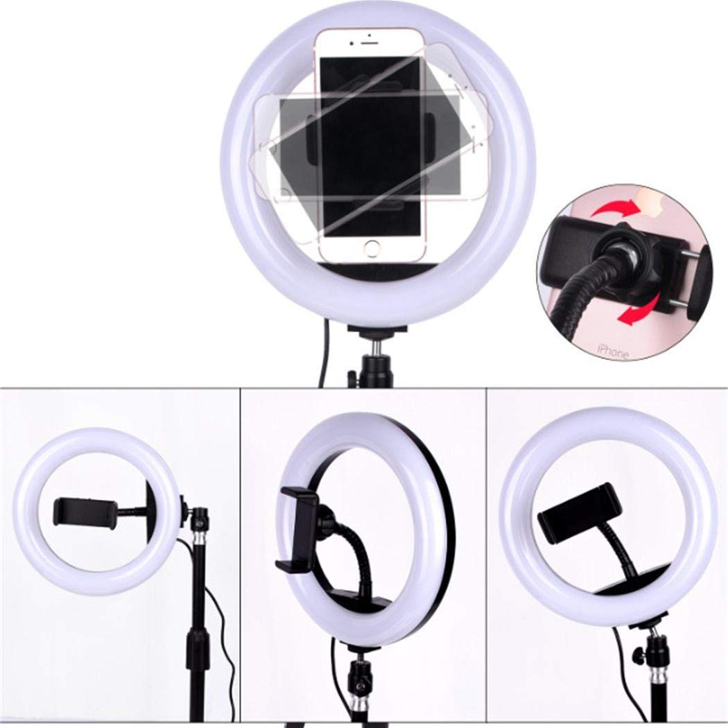 lazinem Dimmable Studio Photo Video Live Lamp Phone LED Ring Fill Light On-Camera Video Lights