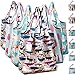 Reusable Grocery Shopping Bags Foldable with Pouch, Heavy Duty Nylon Cloth Reusable Bags for Groceries, Shopping Trip (Dolphin+Flamingo+Bear, 6-pcs)