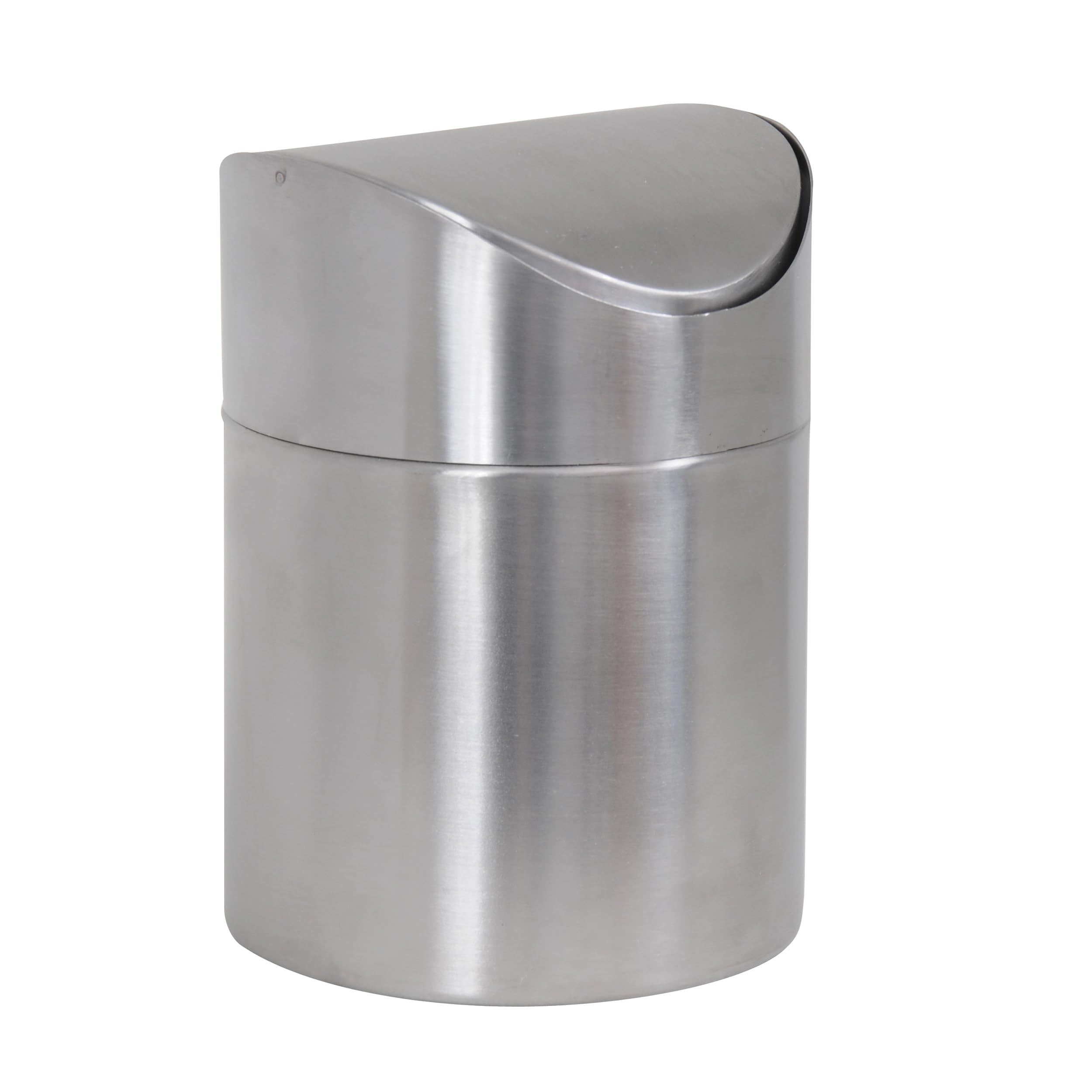 MSV Stainless Steel Table Bin 12 x 16.5 cm, Silver, 16.5 x 12 x 12 cm
