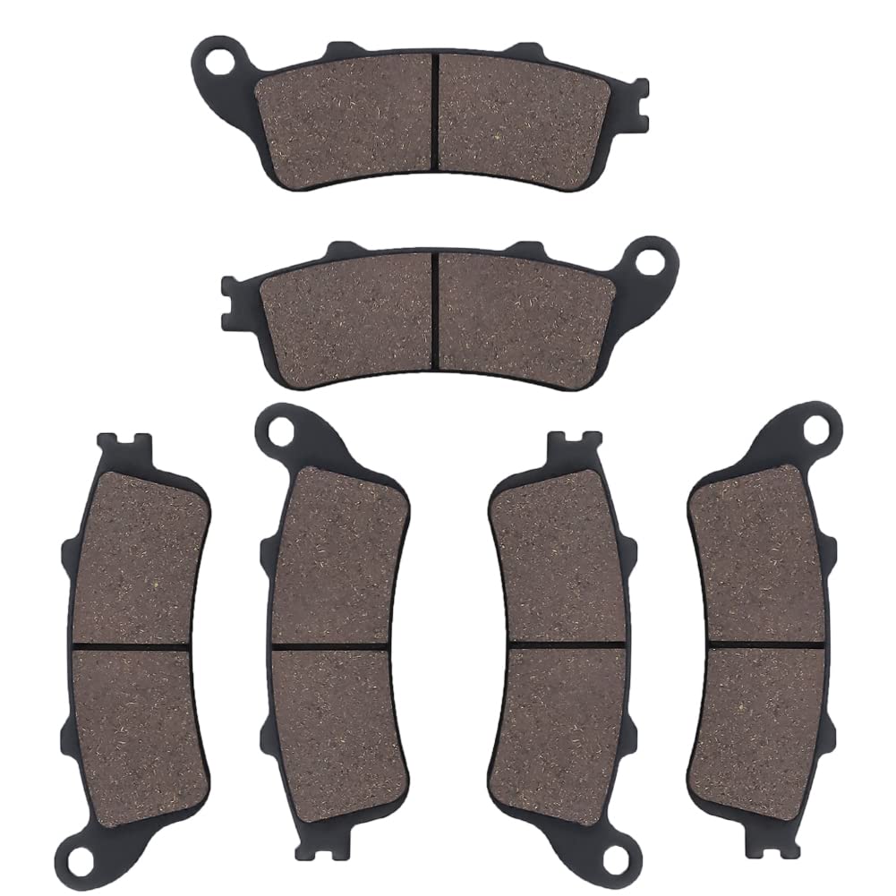 Cyleto Front and Rear Brake Pads for XL1000 XL 1000 Varadero 1000 Non ABS 1999 2000 2001 2002 2003 2004 2005 2006