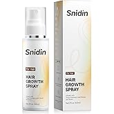 Snidin Hair Growth Spray, With Rosemary Oil and Biotin, Non-Greasy, Helps Prevent Hair Thinning & Hair Loss, for Scalp, 60ml Bottle