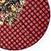 48 Inches Christmas Tree Skirt Red and Black Plaid Buffalo Check Double Layers Skirts for Christmas Decorations Indoor Outdoor, Xmas Party Holiday Ornaments (48 Inches)