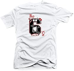 Jordan Retro 6 Carmine Match Tees - The 6's White