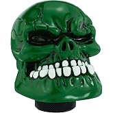 Abfer Shifter Gear Knobs Green Skull Shift Knob Cool Car Gear Shifting Lever Handle Head Replacement Fit Most Automatic Manual Vehicles