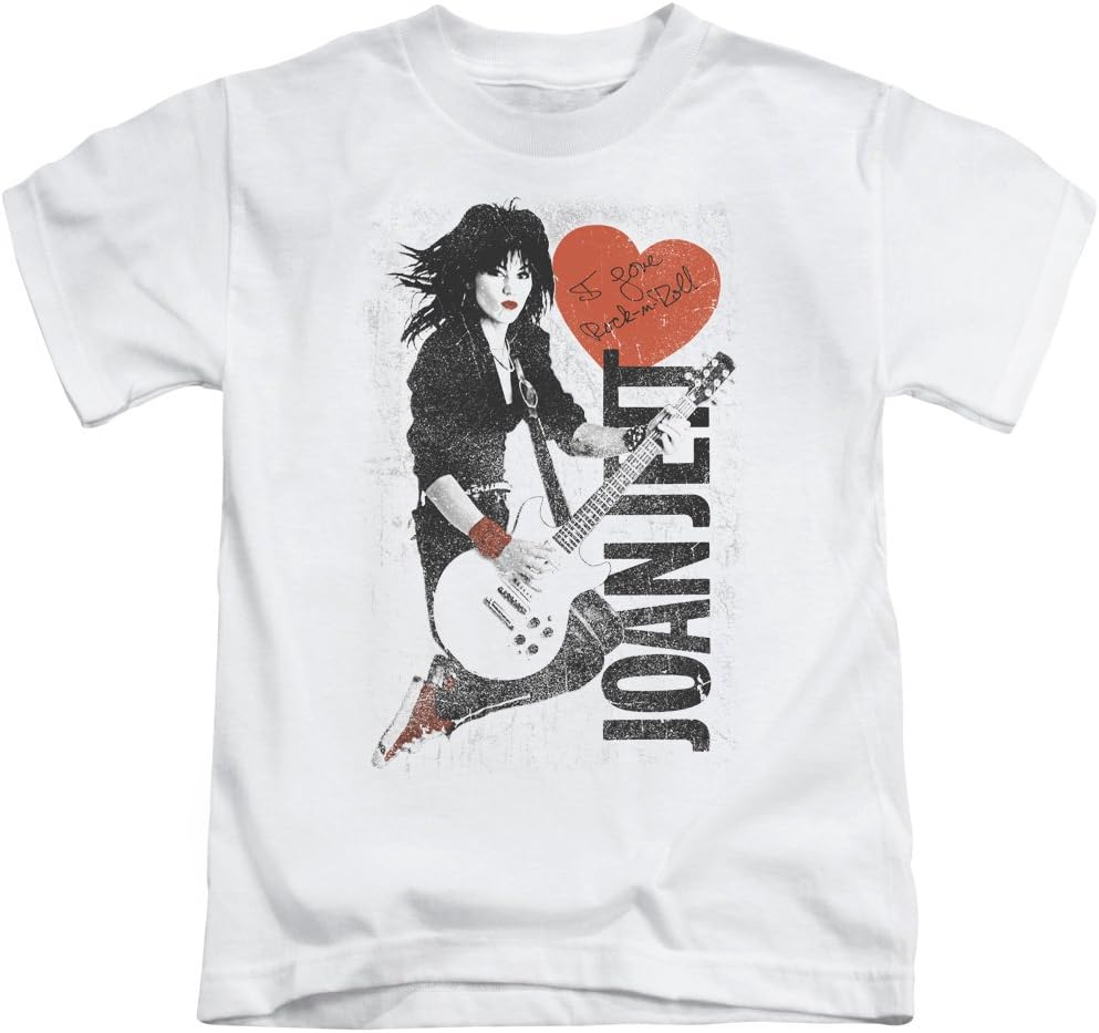 Joan Jett Jump Jett Little Boys Shirt White MD (5/6)