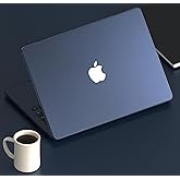 KEROM Midnight Case for MacBook Air 15 inch M4 2025 2024 2023 M3 M2 A3241 A3114 A2941, MacBook Air M4 15 inch Case, Frosted Matte Plastic Hard Shell & Keyboard Cover for Mac Air 15, Midnight Clear