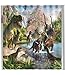 Vandarllin Dinosaurs Waterproof Fabric Polyester Bathroom Shower Curtain 66