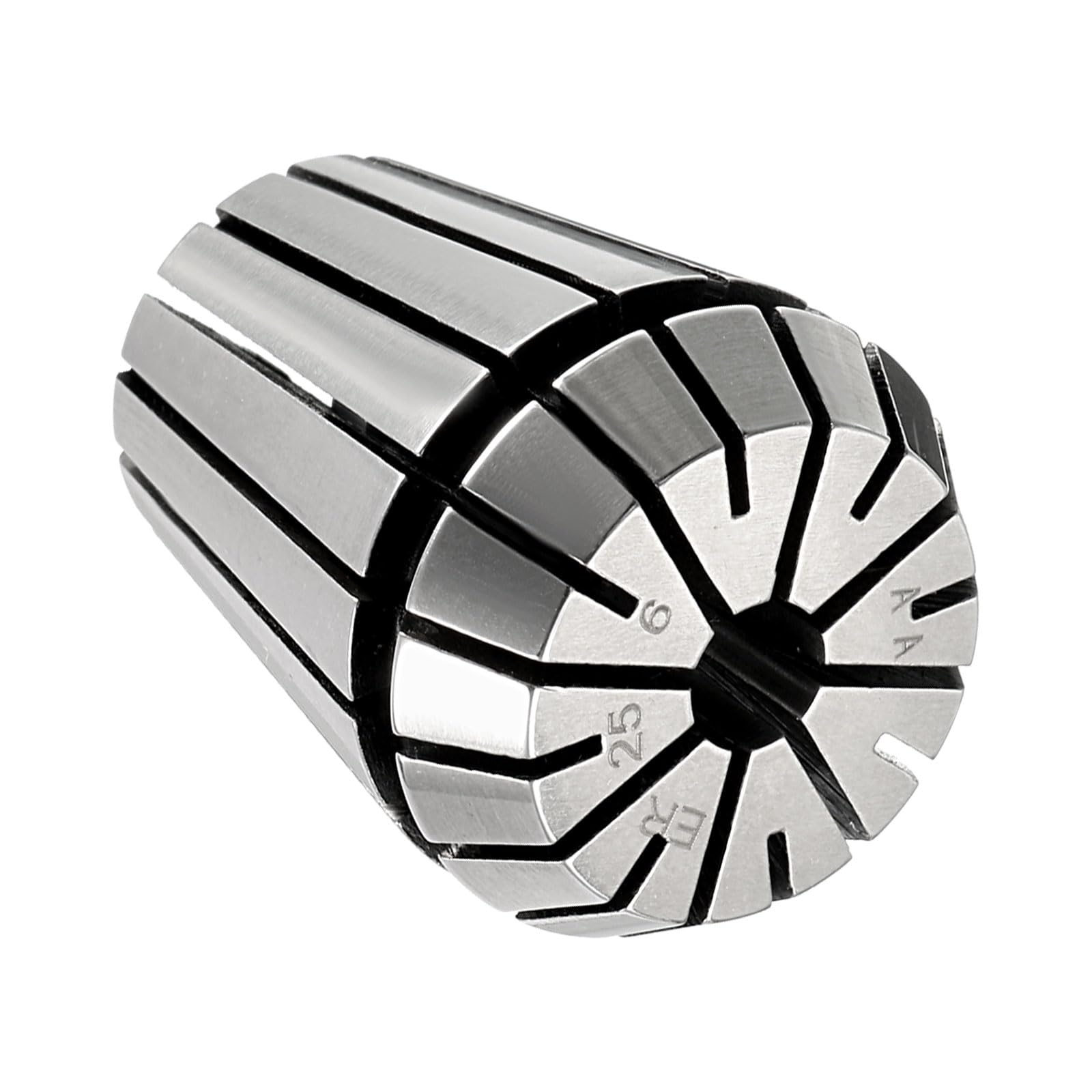 CoCud Spring Collet Chuck, ER-25 Spring Collet 6mm Clamping Diameter, 65MN Spring Steel Convenient Disassembly Chuck - (Applications: for CNC Engraving Machine Tool)