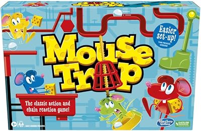 Hasbro Gaming Mouse Trap Board Game for Kids Ages 6 and Up Multicolor